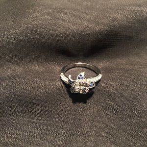 Described on purchase as Mandala Flowers CZ 925 Sterling Silver Ring NEW